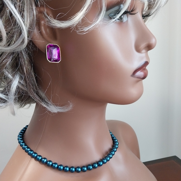 Elegant Blue and Silver Jewelry Set - Picture 12 of 16